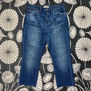 MADEWELL HIGH RISE SLIM BOY JEAN - SZ 28